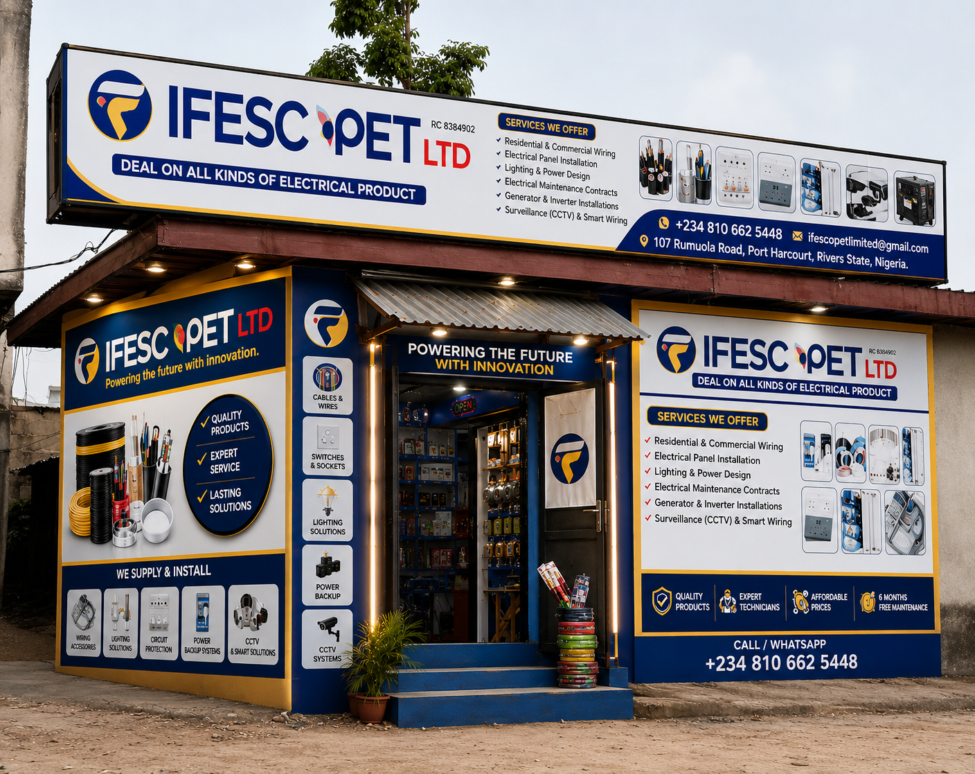 IFESCOPET LTD storefront and office at 107 Rumuola Road, Port Harcourt