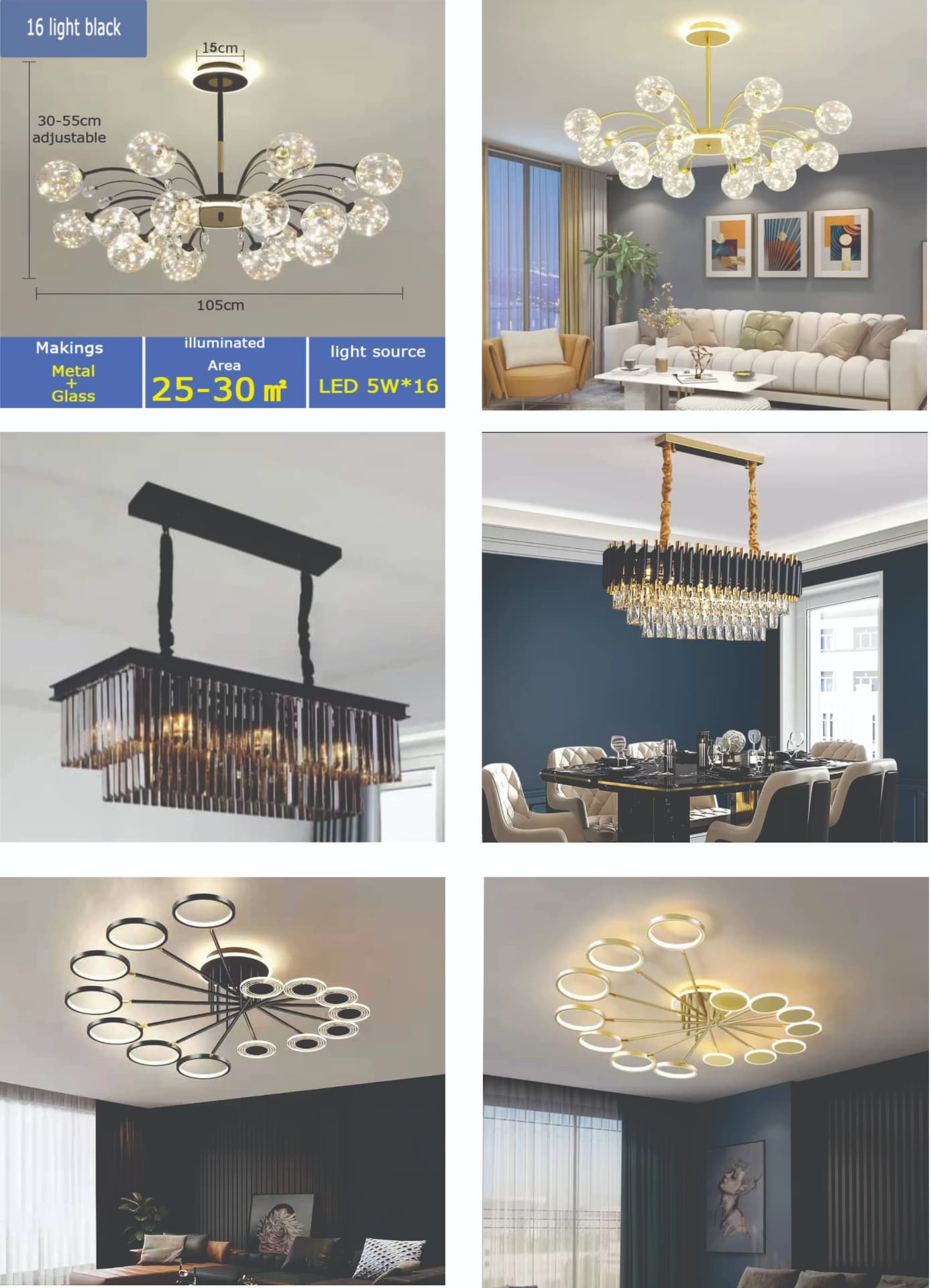 Crystal & Bubble Chandeliers available from IFESCOPET LTD in Port Harcourt